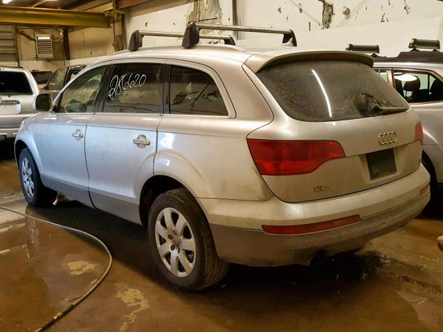 WA1BY74L77D027529 - 2007 AUDI Q7 3.6 QUA SILVER photo 3