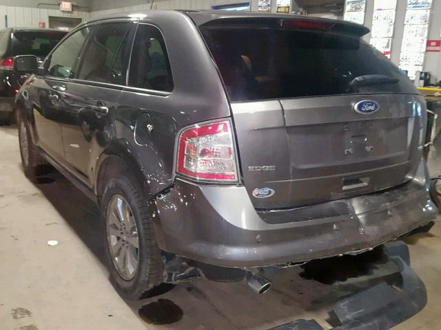 2FMDK3JC3ABB69186 - 2010 FORD EDGE SEL GRAY photo 3