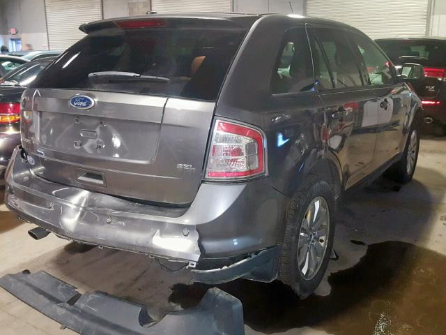 2FMDK3JC3ABB69186 - 2010 FORD EDGE SEL GRAY photo 4