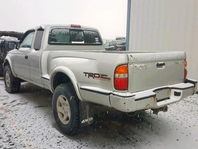 5TEWM72N61Z797405 - 2001 TOYOTA TACOMA XTR SILVER photo 3