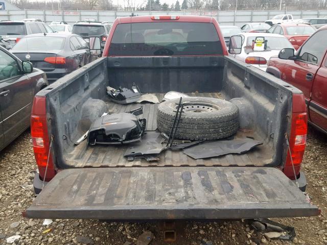 1GCHK24K87E519038 - 2007 CHEVROLET SILVERADO MAROON photo 6