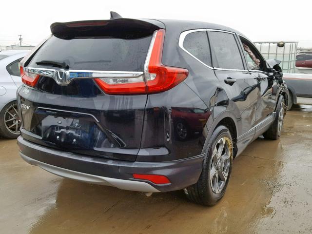 5J6RW1H81HL007405 - 2017 HONDA CR-V EXL BLACK photo 4