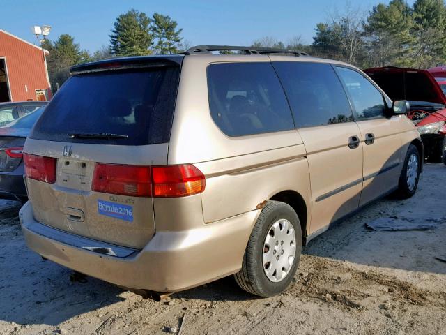 2HKRL1855YH589985 - 2000 HONDA ODYSSEY LX GOLD photo 4