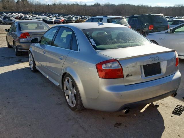 WAUPL68E85A089162 - 2005 AUDI S4 SILVER photo 3