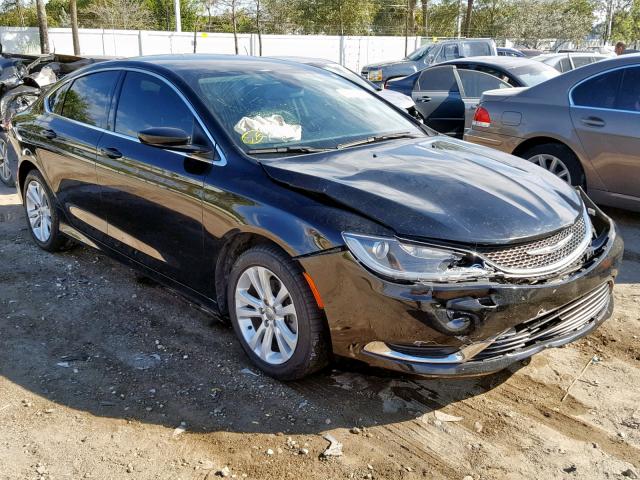 1C3CCCAB3FN755942 - 2015 CHRYSLER 200 LIMITE შავი ფოტო 1