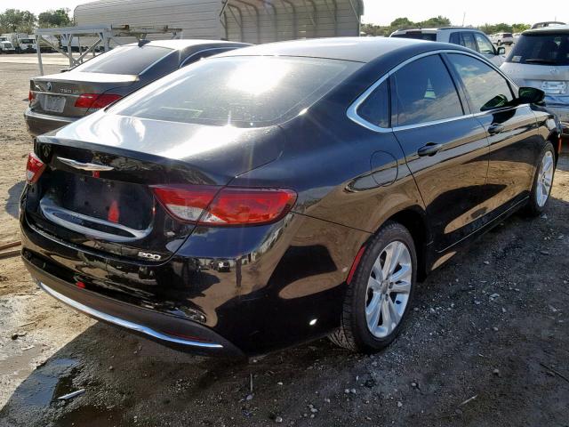 1C3CCCAB3FN755942 - 2015 CHRYSLER 200 LIMITE შავი ფოტო 4