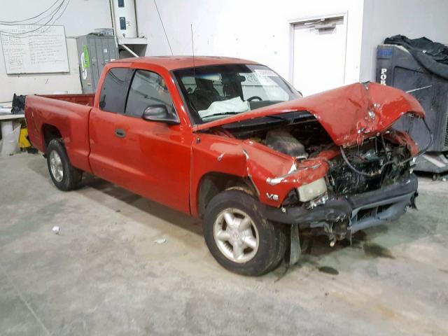 1B7GL22X6WS706351 - 1998 DODGE DAKOTA RED photo 1