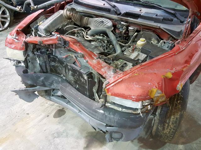 1B7GL22X6WS706351 - 1998 DODGE DAKOTA RED photo 9