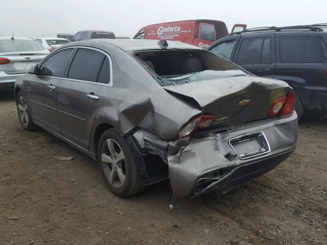 1G1ZC5E0XCF204965 - 2012 CHEVROLET MALIBU 1LT GRAY photo 3