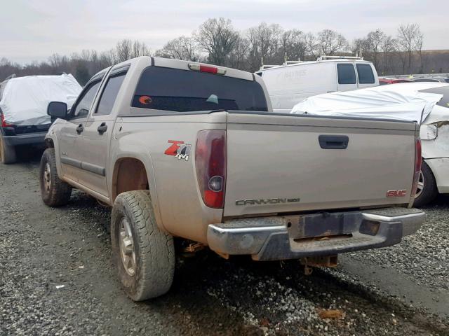 1GTDT136248130674 - 2004 GMC CANYON GRAY photo 3