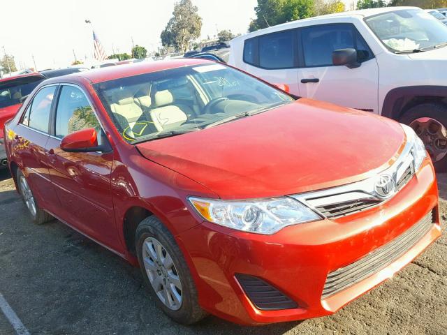 4T4BF1FKXDR296019 - 2013 TOYOTA CAMRY L 红色 照片 1
