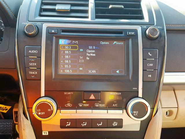 4T4BF1FKXDR296019 - 2013 TOYOTA CAMRY L 红色 照片 9