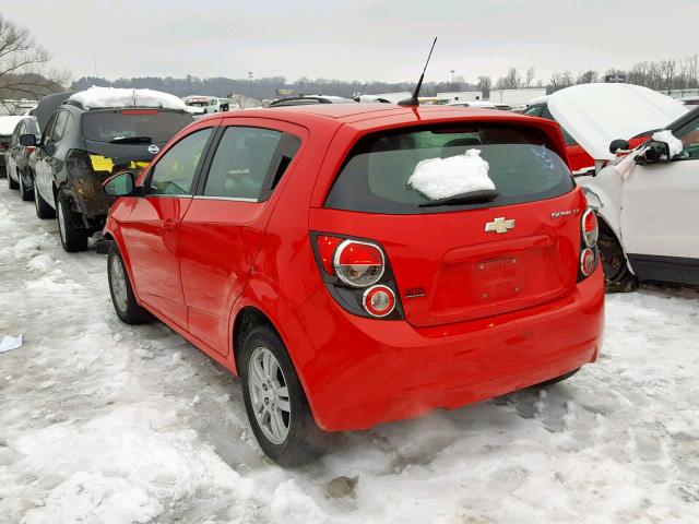 1G1JD6SH9E4209146 - 2014 CHEVROLET SONIC LT RED photo 3