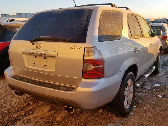 2HNYD18625H000083 - 2005 ACURA MDX TOURIN SILVER photo 4