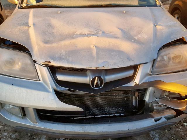 2HNYD18625H000083 - 2005 ACURA MDX TOURIN SILVER photo 7