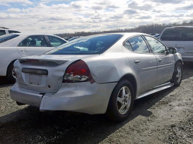 2G2WP522141145631 - 2004 PONTIAC GRAND PRIX SILVER photo 4
