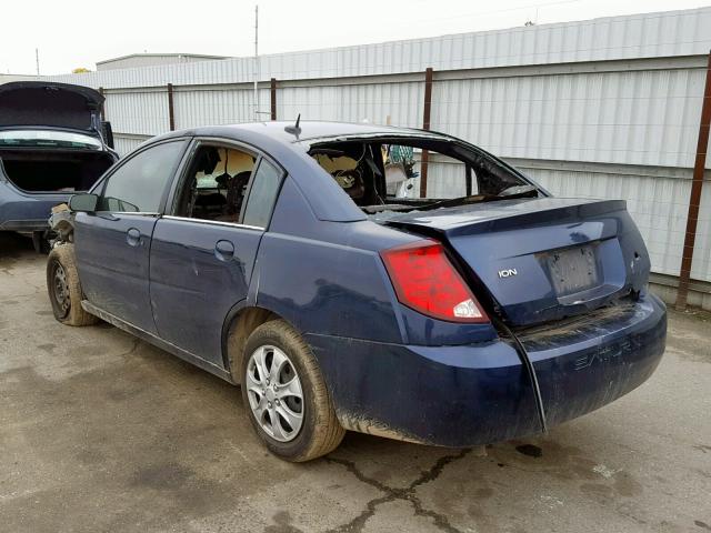 1G8AJ55F67Z152215 - 2007 SATURN ION LEVEL BLUE photo 3