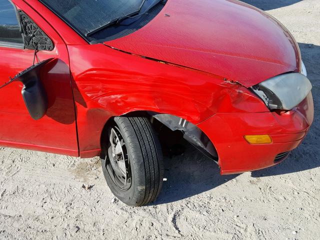 1FAFP31N06W171263 - 2006 FORD FOCUS ZX3 RED photo 9