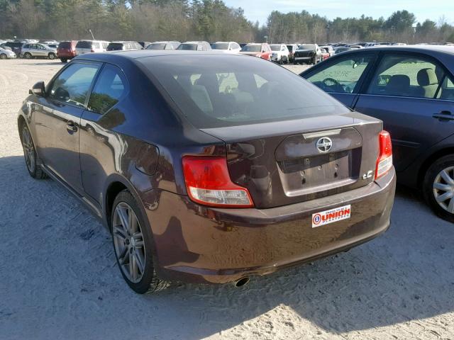 JTKJF5C78B3007622 - 2011 TOYOTA SCION TC BURGUNDY photo 3