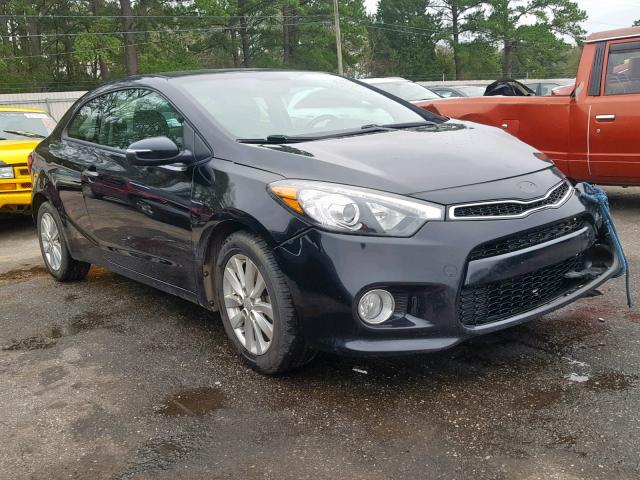 KNAFX6A89E5245304 - 2014 KIA FORTE EX BLACK photo 1