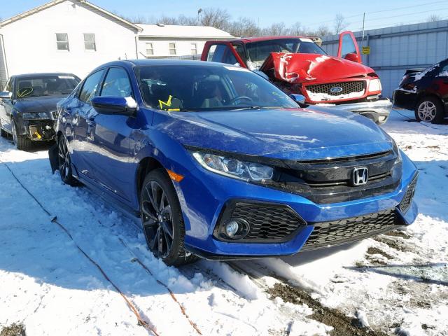 SHHFK7G45JU203683 - 2018 HONDA CIVIC SPOR BLUE photo 1