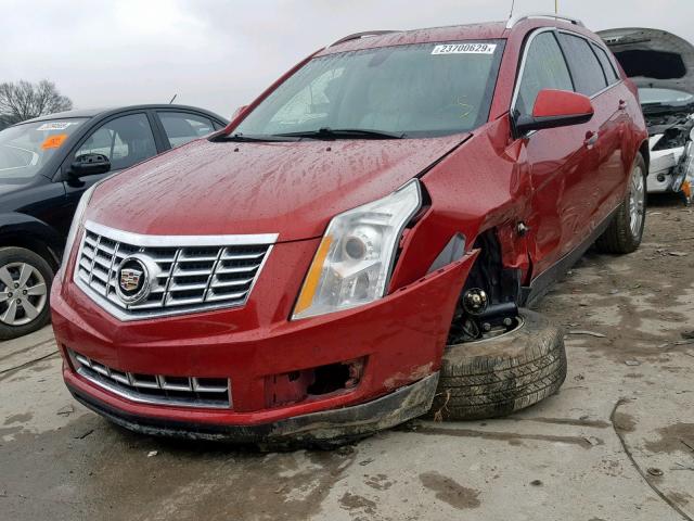 3GYFNCE37DS515246 - 2013 CADILLAC SRX LUXURY RED photo 2