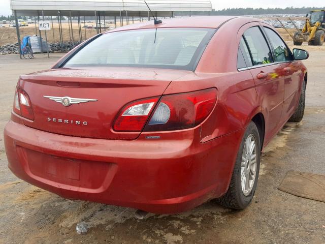 1C3LC56K87N524895 - 2007 CHRYSLER SEBRING TO 红色 照片 4