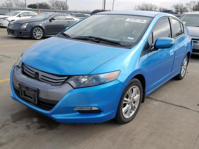 JHMZE2H76AS040870 - 2010 HONDA INSIGHT EX BLUE photo 2