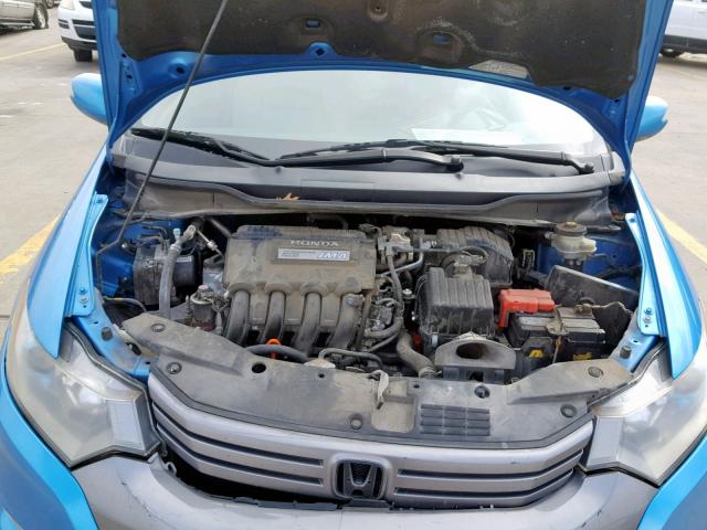 JHMZE2H76AS040870 - 2010 HONDA INSIGHT EX BLUE photo 7