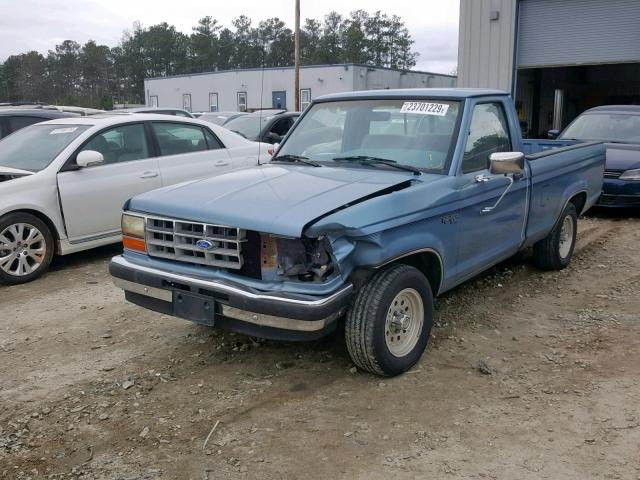 1FTCR10T8LPB60044 - 1990 FORD RANGER BLUE photo 2