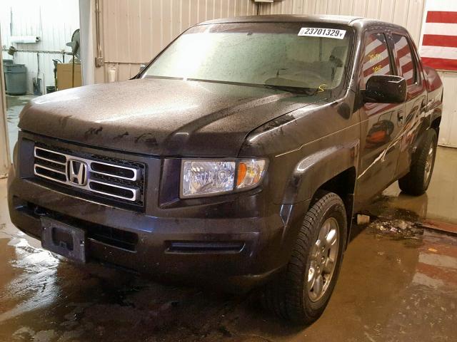 2HJYK16446H521333 - 2006 HONDA RIDGELINE BLACK photo 2