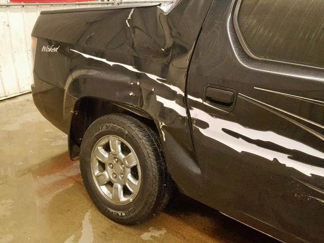 2HJYK16446H521333 - 2006 HONDA RIDGELINE BLACK photo 9