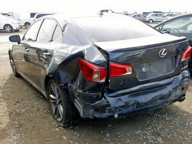 JTHBF5C28B5146698 - 2011 LEXUS IS 250 GRAY photo 3