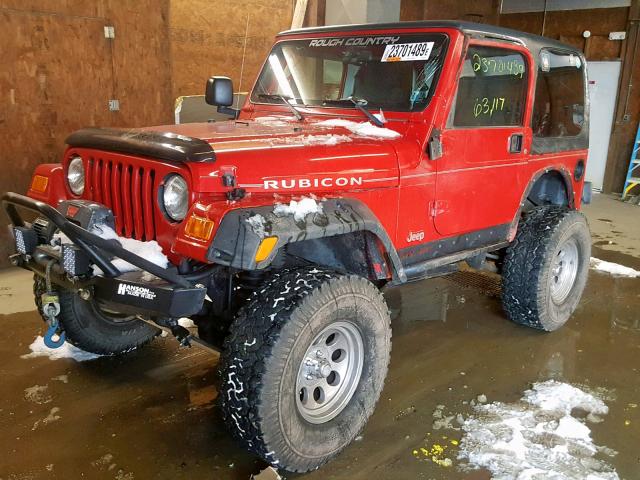 1J4FA69S13P324417 - 2003 JEEP WRANGLER / RED photo 2