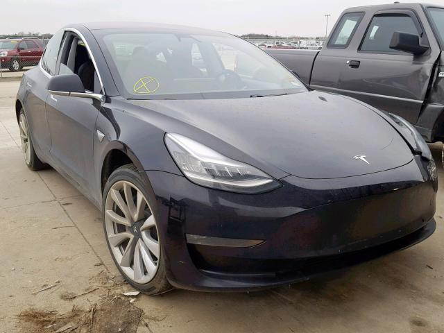 5YJ3E1EA3JF092732 - 2018 TESLA MODEL 3 BLACK photo 1