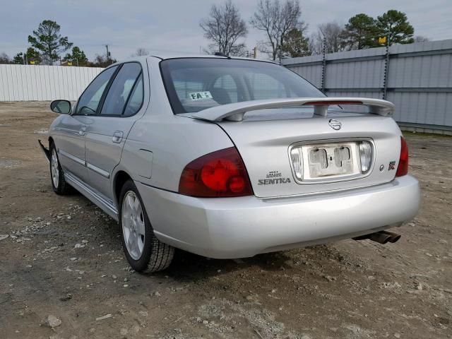 3N1AB51D75L566151 - 2005 NISSAN SENTRA SE- SILVER photo 3