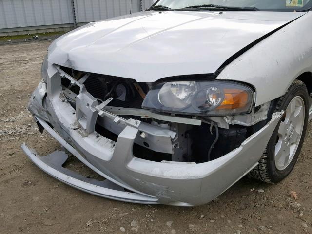 3N1AB51D75L566151 - 2005 NISSAN SENTRA SE- SILVER photo 9