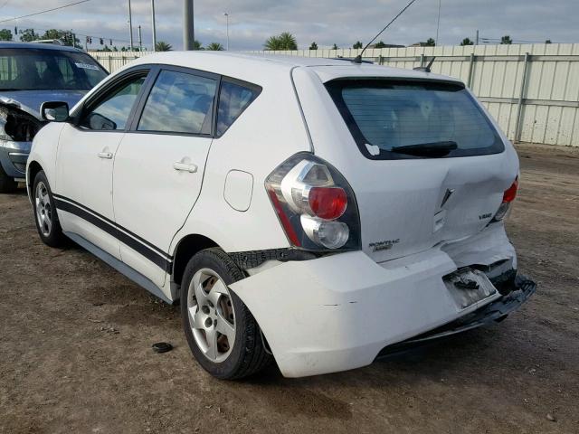 5Y2SP67809Z442725 - 2009 PONTIAC VIBE WHITE photo 3