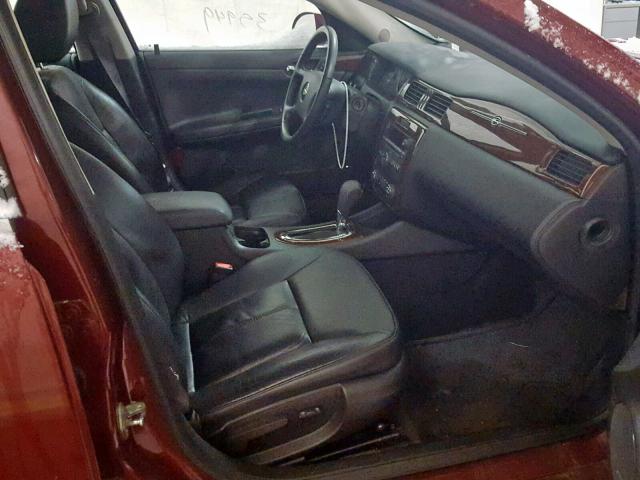 2G1WC5EM8B1236602 - 2011 CHEVROLET IMPALA LTZ BURGUNDY photo 5