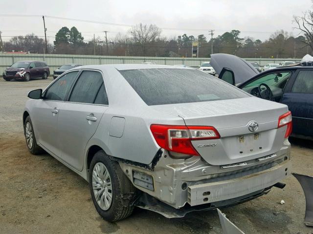 4T4BF1FK0CR218752 - 2012 TOYOTA CAMRY BASE SILVER photo 3