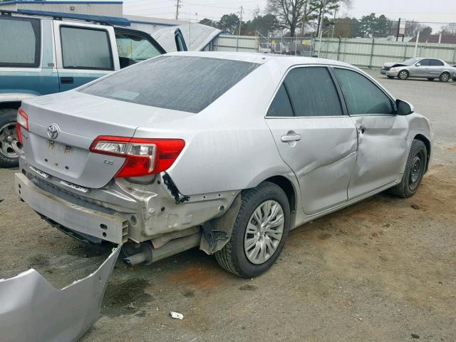 4T4BF1FK0CR218752 - 2012 TOYOTA CAMRY BASE SILVER photo 4