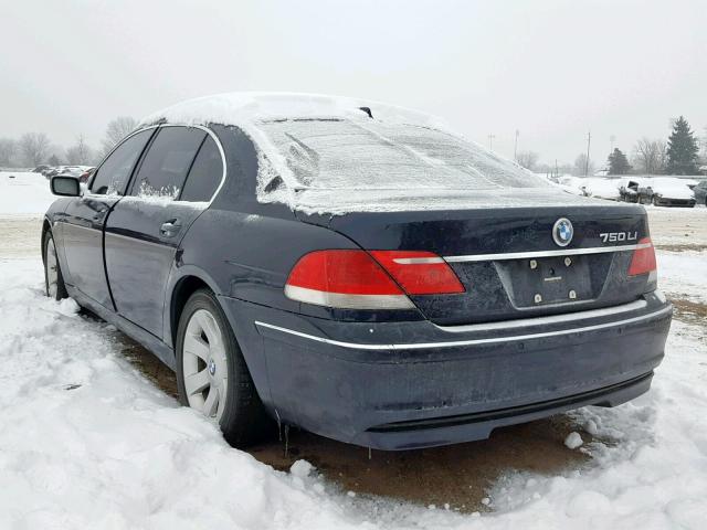 WBAHN83527DT67816 - 2007 BMW 750 BLACK photo 3