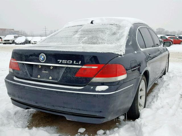 WBAHN83527DT67816 - 2007 BMW 750 BLACK photo 4