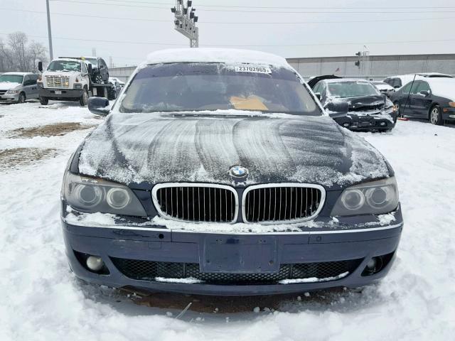 WBAHN83527DT67816 - 2007 BMW 750 BLACK photo 9