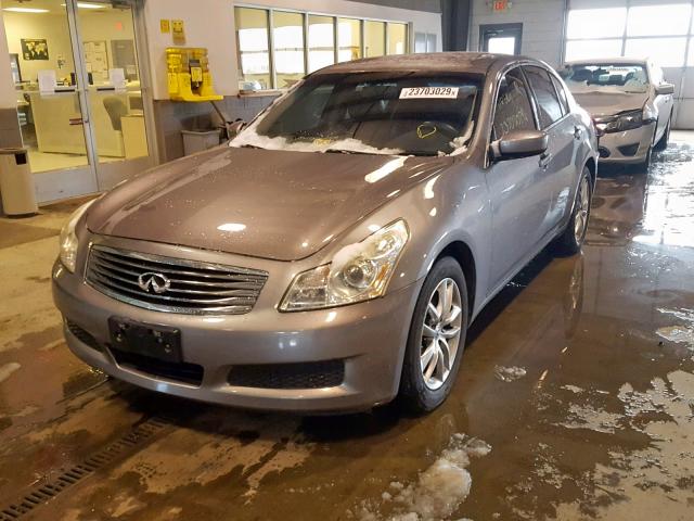 JNKCV61F39M365765 - 2009 INFINITI G37 GRAY photo 2