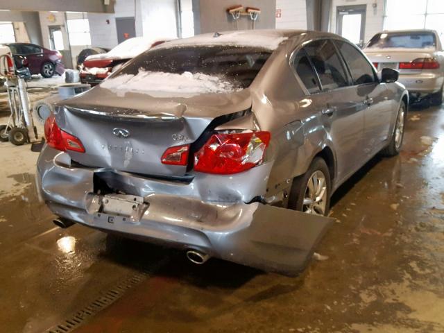 JNKCV61F39M365765 - 2009 INFINITI G37 GRAY photo 4