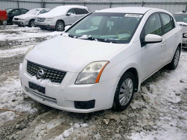 3N1AB61E77L624440 - 2007 NISSAN SENTRA 2.0 WHITE photo 2