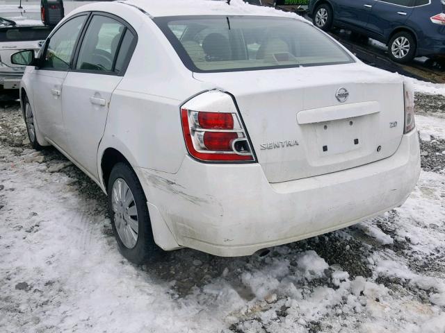 3N1AB61E77L624440 - 2007 NISSAN SENTRA 2.0 WHITE photo 3