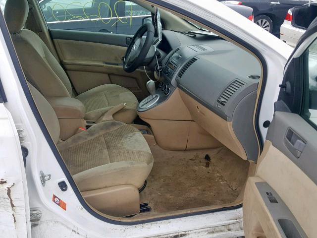 3N1AB61E77L624440 - 2007 NISSAN SENTRA 2.0 WHITE photo 5