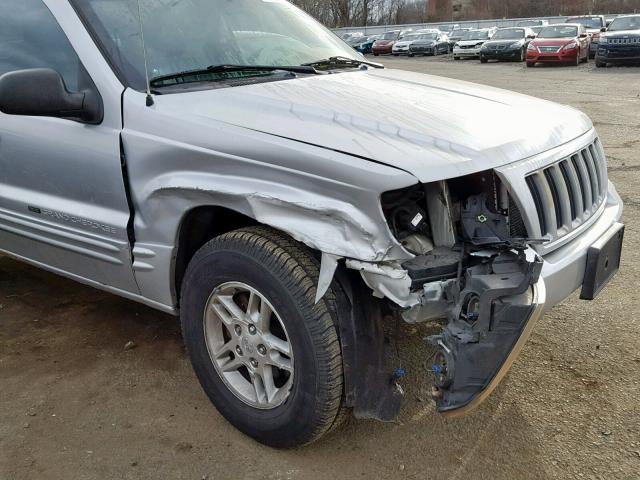 1J4GW48SX4C211702 - 2004 JEEP GRAND CHER SILVER photo 9